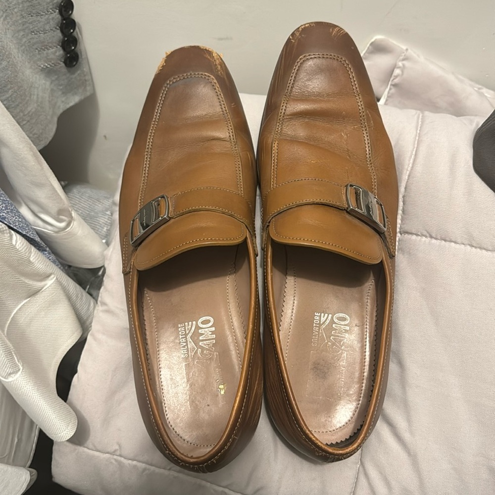 Men’s Ferragamo shoes brown